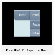 Pure Html Collapsible Menu Cascading Vertical Javascript Menu