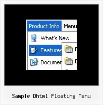 Sample Dhtml Floating Menu Javascript Html Menu Pulldown