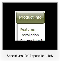 Pull Down Style Screwturn Collapsable List Screwturn Collapsable List Java Script Dropdown Menu