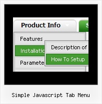 Simple Javascript Tab Menu Templates Menus En Javascript