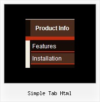 Simple Tab Html Javascripts Menu