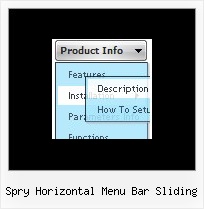Spry Horizontal Menu Bar Sliding Tutorial Menu Vertical Javascript