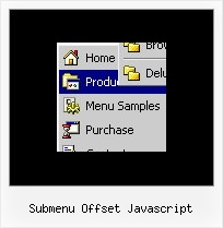 Submenu Offset Javascript Popup Menu Sample