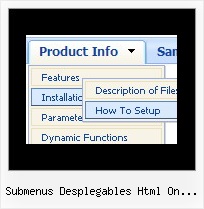Submenus Desplegables Html On Mouse Move Javascript Menu Examples Multiple Select