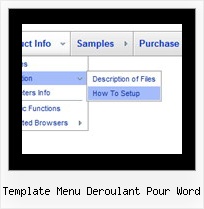 Template Menu Deroulant Pour Word Java Script Menu Examples
