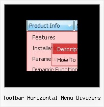Popup Menu Example Toolbar Horizontal Menu Dividers Toolbar Horizontal Menu Dividers Dhtml Tabs Menu