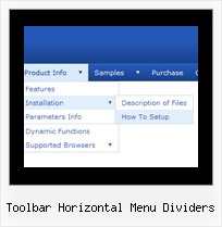 Css Menu List Toolbar Horizontal Menu Dividers Toolbar Horizontal Menu Dividers Menu Desplegable Script