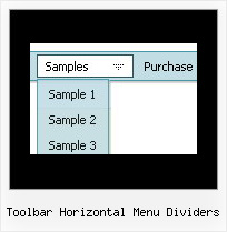 Navbar Creator Toolbar Horizontal Menu Dividers Toolbar Horizontal Menu Dividers Example Of A Flyout Menu