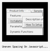 Uneven Spacing On Javascript Submenu Drop Down Javascript Width